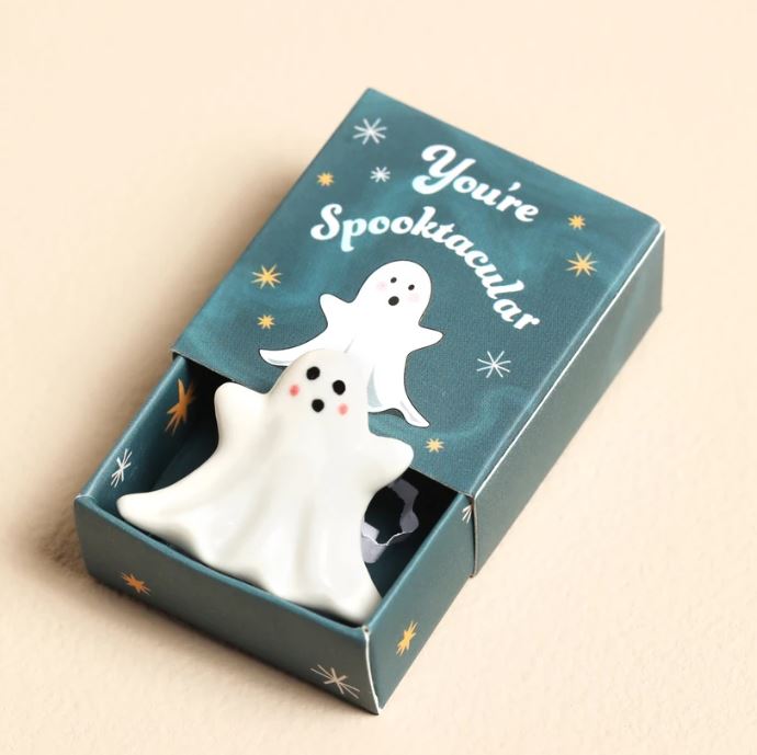 Tiny Match Box Ceramic Token - Ghost