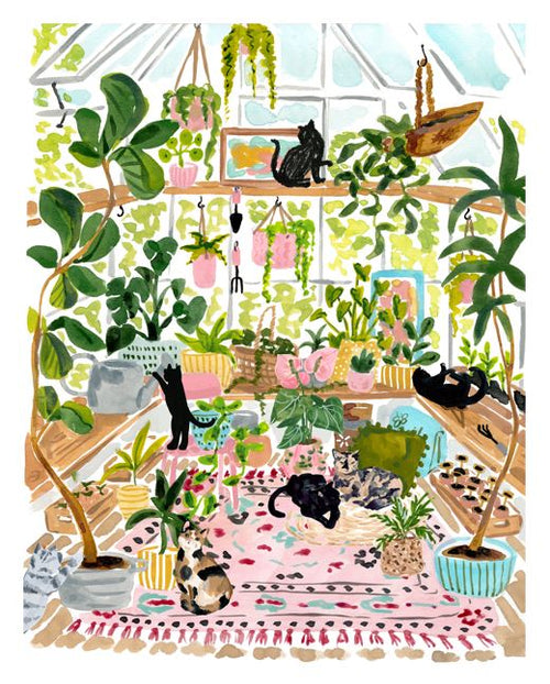 Greenhouse Cats by Sabina Fenn