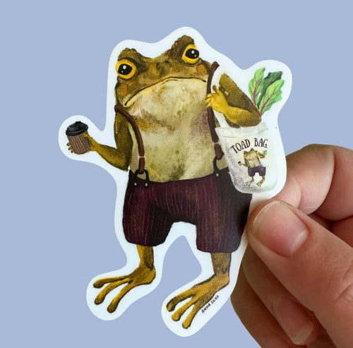 Grumpy Toad Sticker