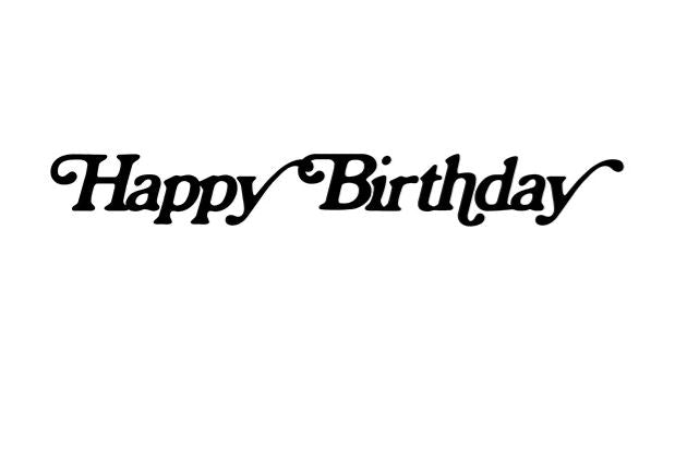 The Blue Dog Posters Betty White Stay Golden Birthday Card features "Happy Birthday" in black decorative cursive on white recycled paper with an ecru envelope.