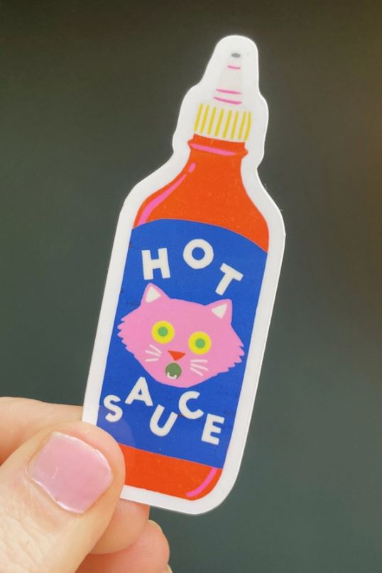 Hot Sauce Vinyl Sticker Naomi Wilkinson