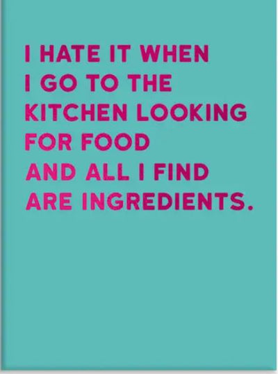 Ingredients Fridge Magnet