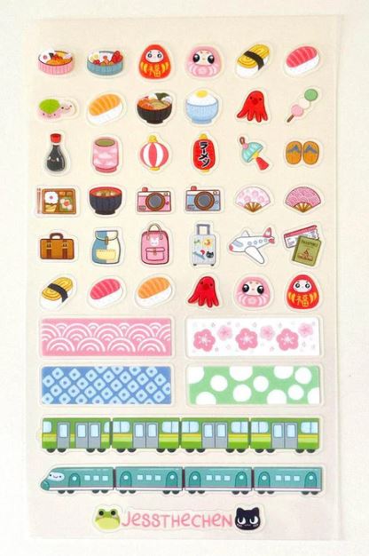 Jess Chen Japan Travel Sticker Sheet