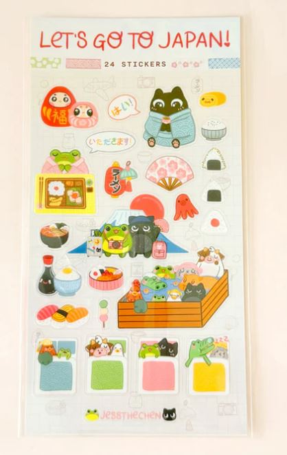 Jess Chen Let's Go to Japan Sticker Sheet