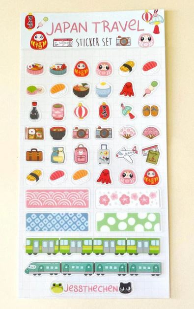 Jess Chen Japan Travel Sticker Sheet