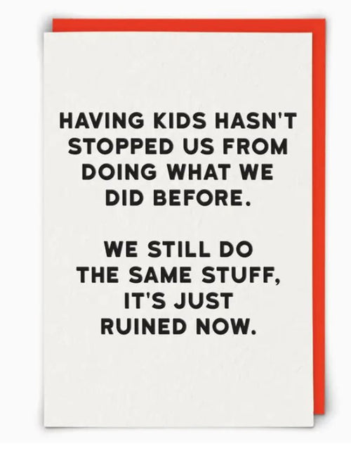 Ruined Now Greeting Card