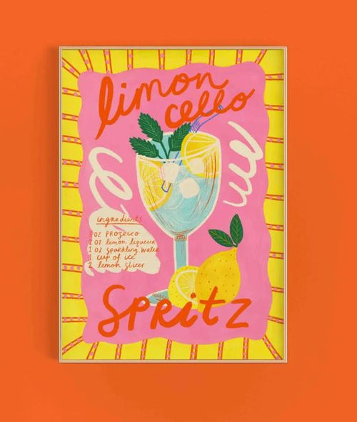 Limoncello Art Print by Kerrie Illustrates