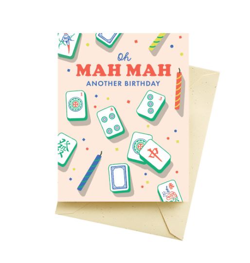 Mah Jong Greeting Card