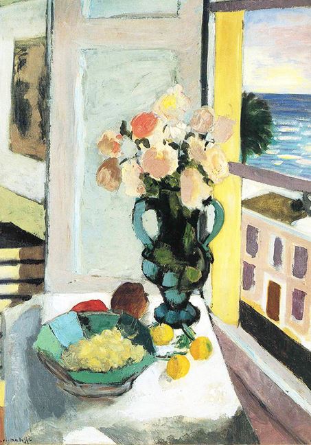 Mini Matisse Flowers in Front of a Window