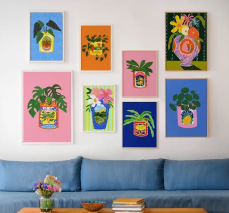 Monstera House Plant Art Print by Kerrie Illustrates