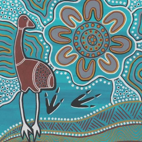 Mother Emu Aboriginal Print