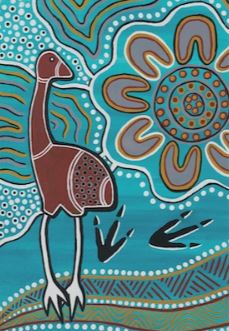 Mother Emu Aboriginal Print