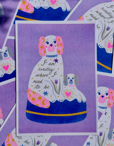 Exactly Where I Need to Be A4 Risograph - Amy Hastings