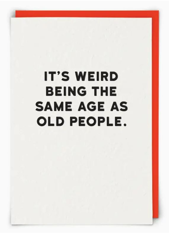 Old People Greeting Card