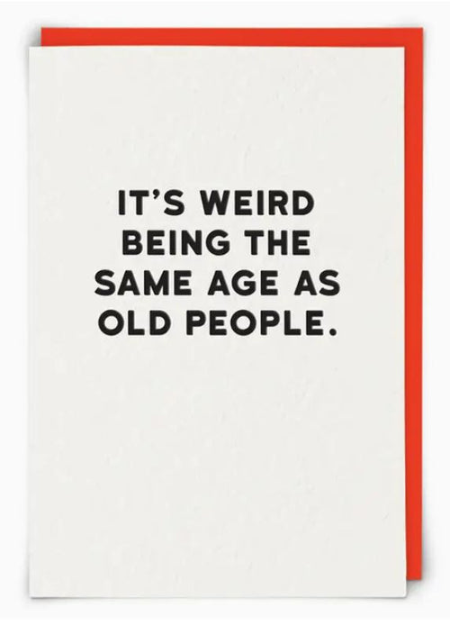 Old People Greeting Card