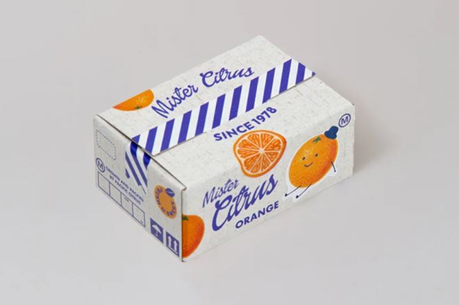 Japanese Mini Sticker Box Orange