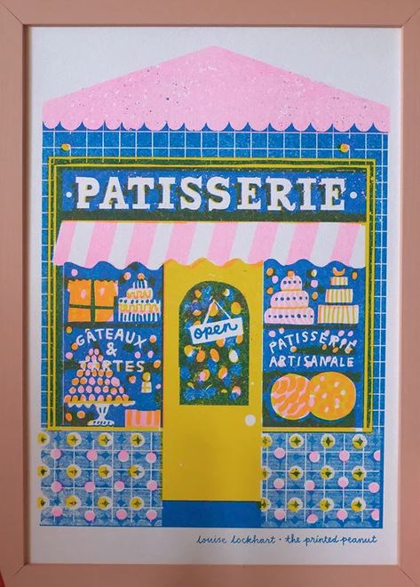 Patisserie Shop A4 Print by Printed Peanut