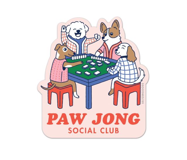Paw Jong Vinyl Single Sticker
