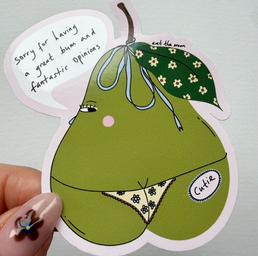 Pear Glossy Sticker - Die Cut Sticker