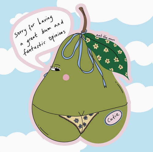 Pear Glossy Sticker - Die Cut Sticker
