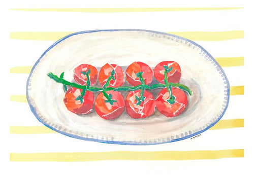 Plated Vine Tomatoes Collage by Melanie Brown