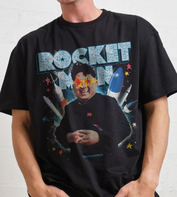 Rocket Man T-Shirt Black XL