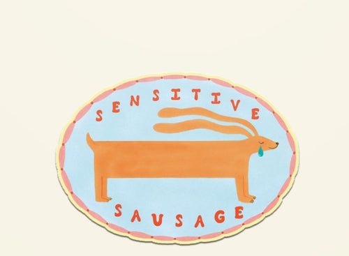 Sensitive Sausage Vinyl Sticker