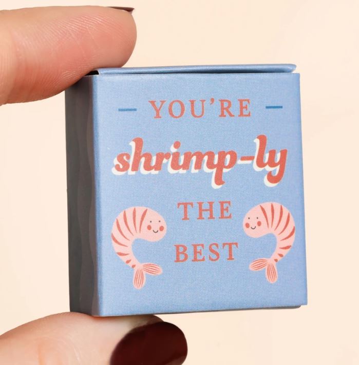 Tiny Match Box Ceramic Token - Shrimp