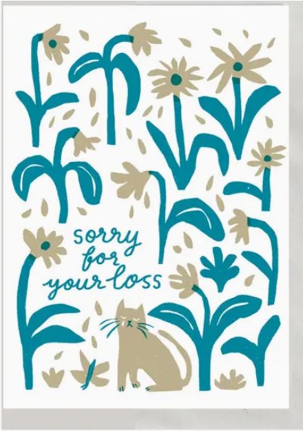 Sorry for your Loss Riso Greeting Card