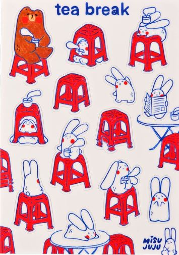 Sticker Sheet - Tea Break Misu Juju