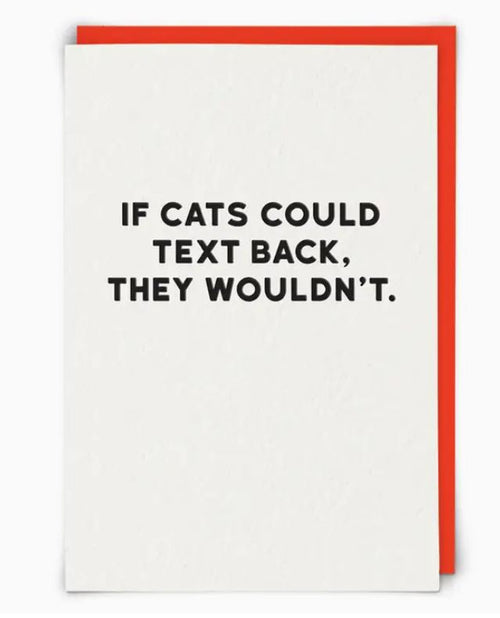 If Cats Could Text Greeting Card