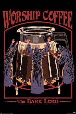 Steven Rhodes - Worship Coffee Large - Regular Posters