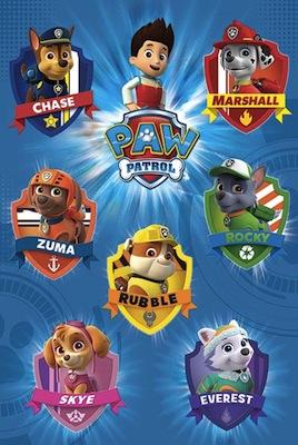 Paw Patrol - Crests – Blue Dog Posters