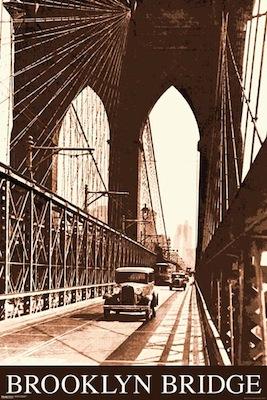 Brooklyn Bridge - Vintage Large - Regular Posters