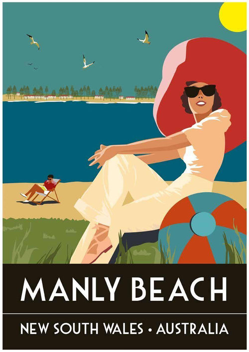 Manly Beach by Art of Adventure Small - Featured Artists
