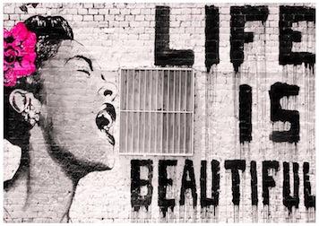 Banksy Life is beautiful Small - A3 Posters