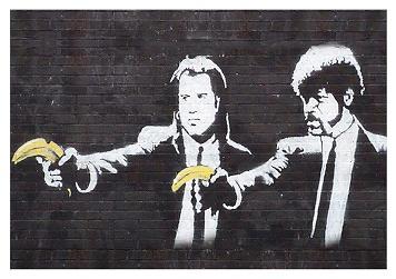 Banksy Pulp Fiction Small - A3 Posters