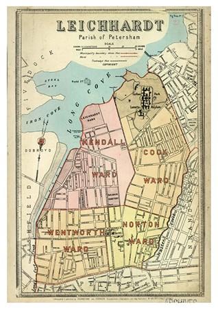 Leichhardt Postcode Leichhardt Map – Blue Dog Posters