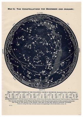 Map 3 Constellations Small - A3 Posters