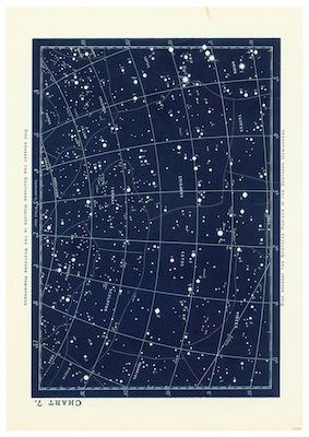 Chart 7 Constellations Small - A3 Posters