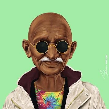 Gandhi by Hipstory Small - Decor Series