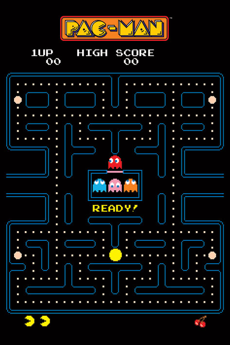 Pac Man (Maze) – Blue Dog Posters