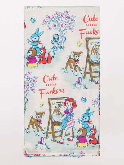 Cute Little Fuckers Dish Towel Tea Towels