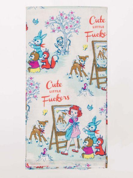 Cute Little Fuckers Dish Towel Tea Towels