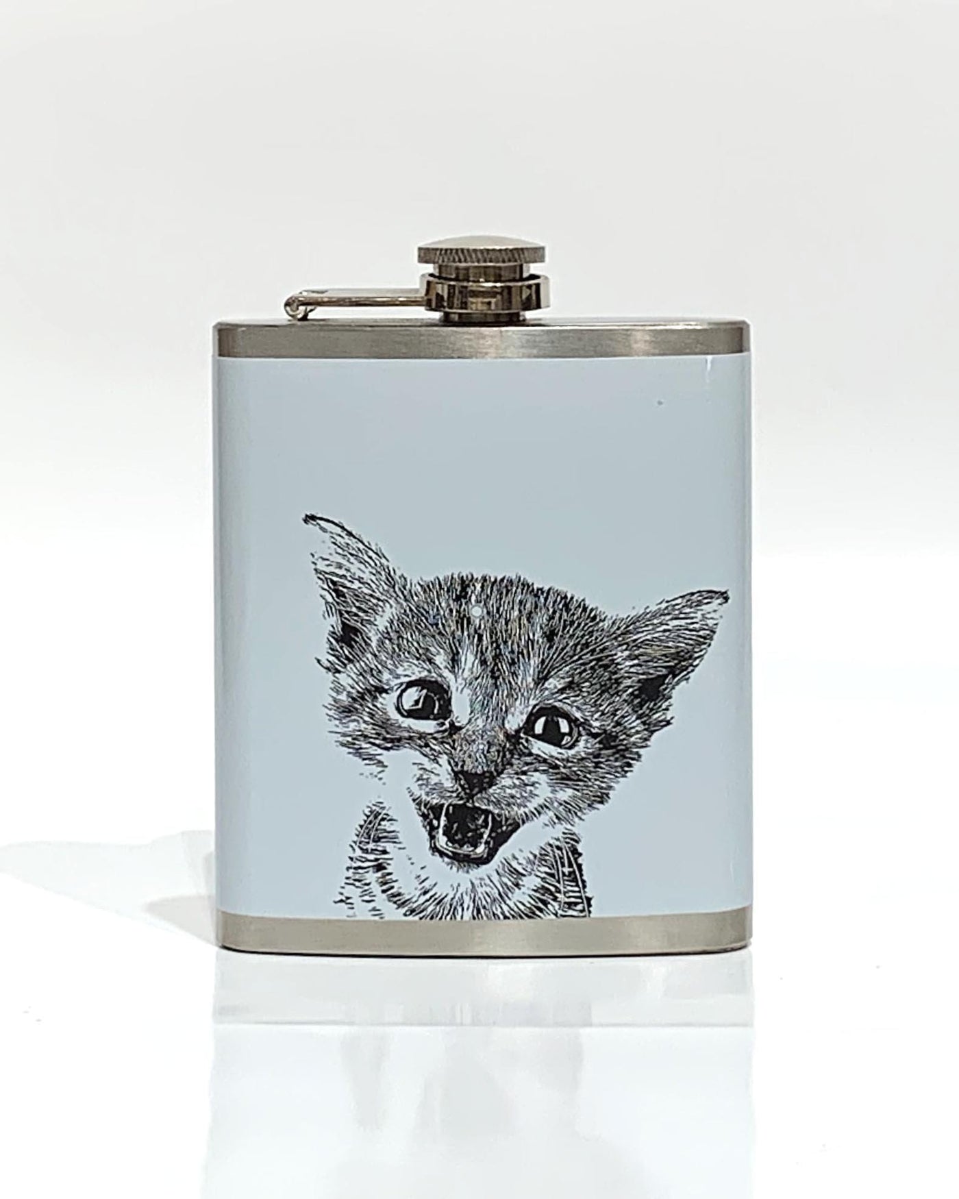 Hip Flask - Kitten Grey Flasks