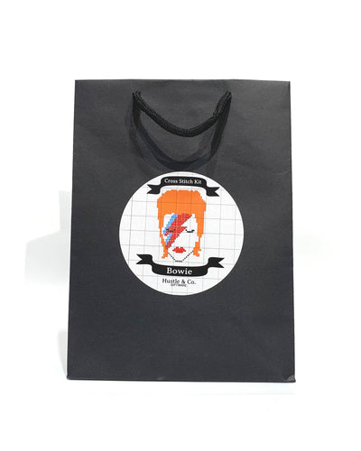Hustle and Co. Cross Stitch - Bowie Cool Gifts