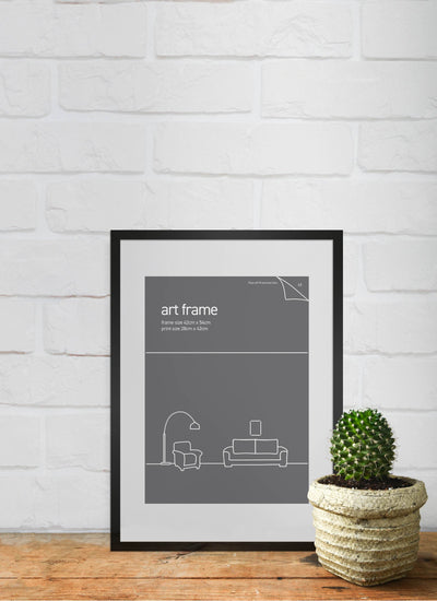 Deluxe Frame A3 Black (single mat board) Small Frames