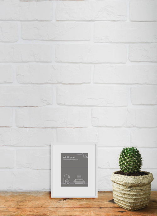 Deluxe Postcard Frame 10x14.5 - White Small Frames