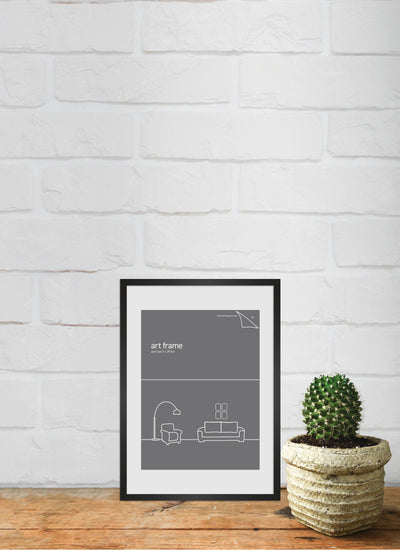 Deluxe Frame A4 Black (single mat board) Small Frames