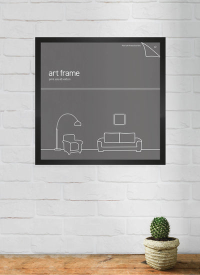 Classic Frame 60x60cm Black Large Frames